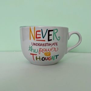 Inspirational oversized soup or coffee mug